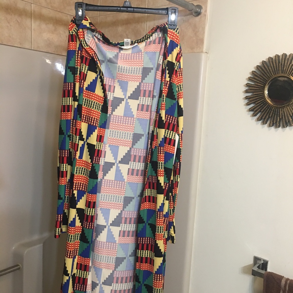 African multicolorcolor long sleeve shirt like jacket